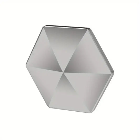 Silver hexagon flip fidget toy